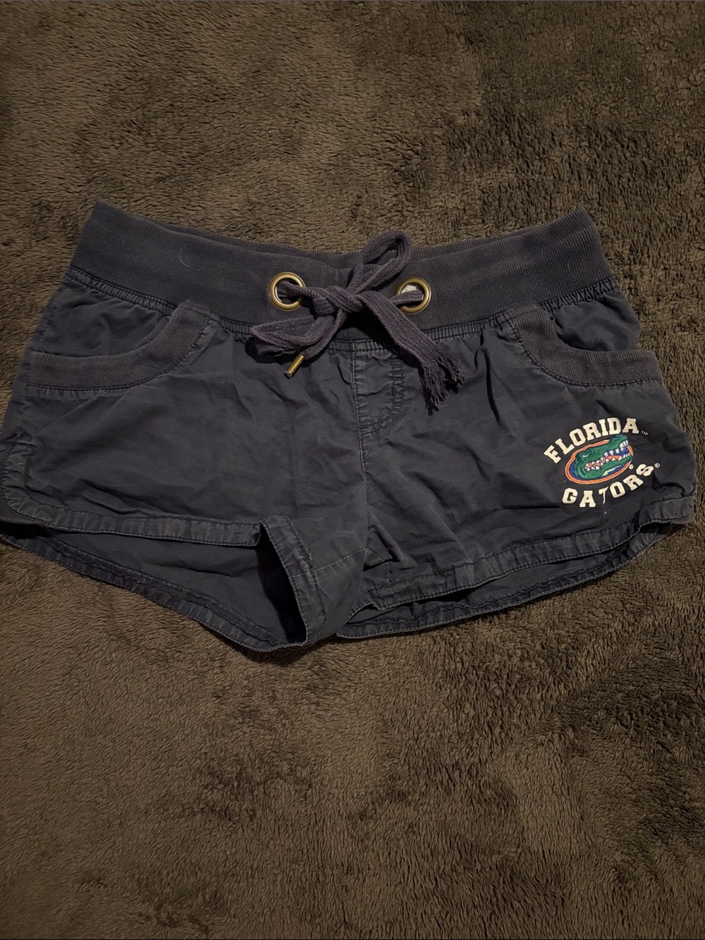 Vintage Florida Gators Women's Navy Drawstring Shorts